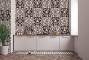 DAMASK BLACK AND WHITE