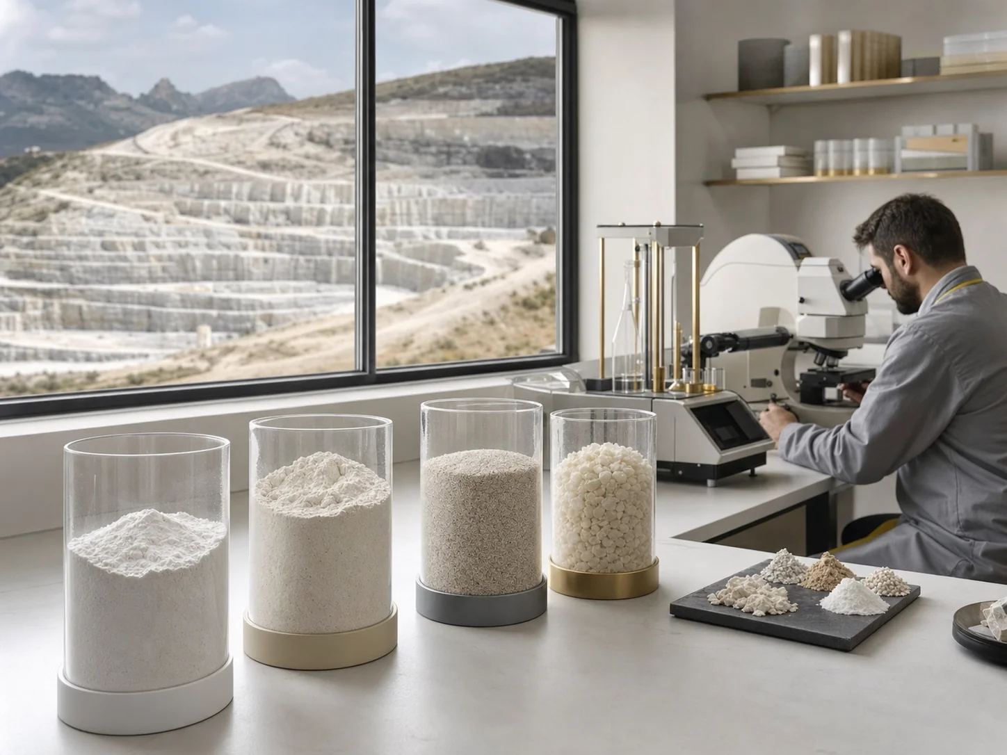 Controllo delle materie prime ceramiche