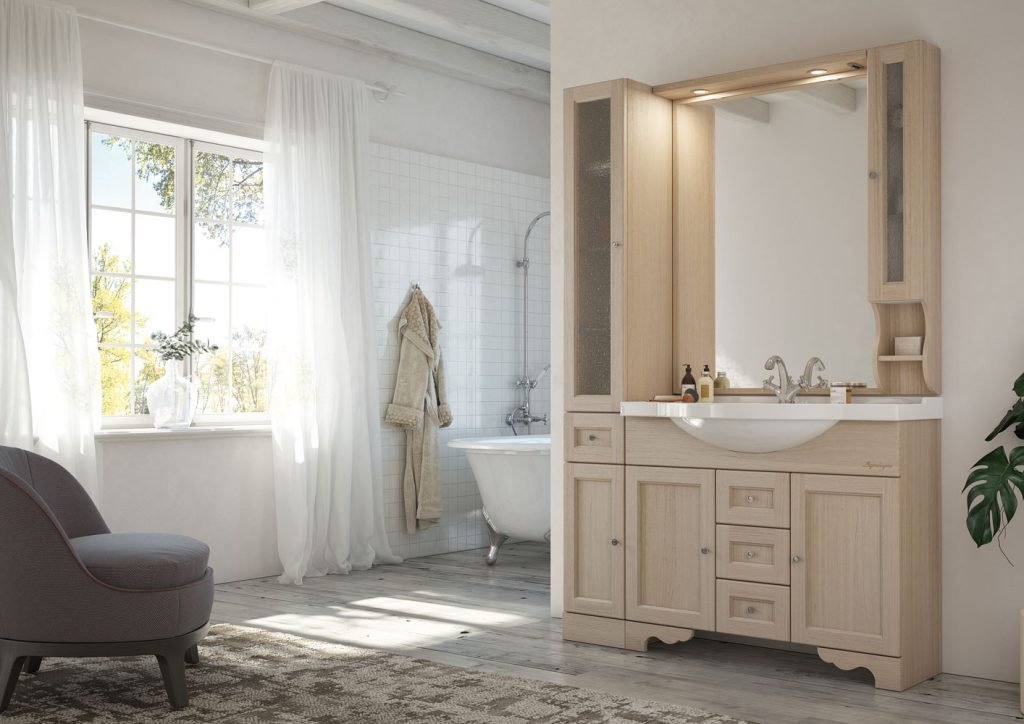 Mobile bagno country chic Legnobagno Retrò 04
