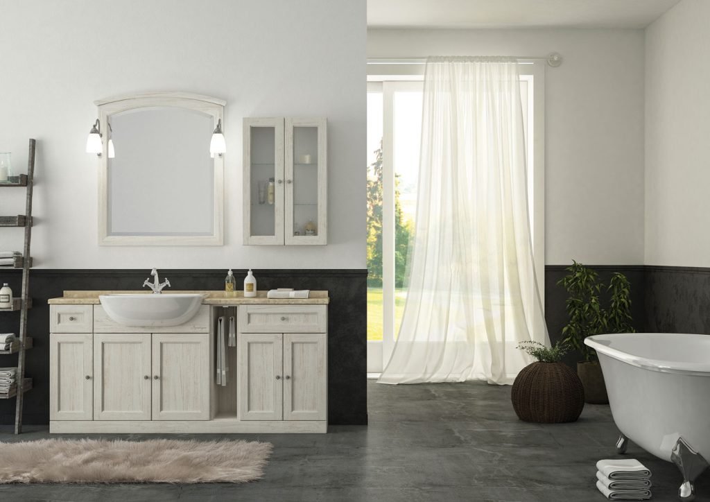 Mobile bagno country chic Legnobagno Retrò R210