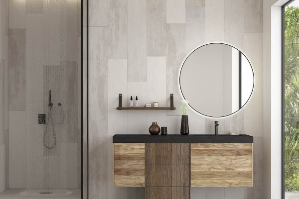 Mobile bagno in castagno Legnobagno Life 02