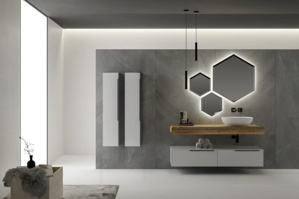 Mobile bagno in castagno Legnobagno Life 12