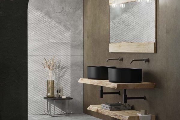 Mobile bagno in castagno Legnobagno Life 05