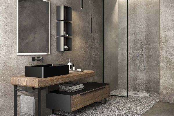 Mobile bagno in castagno Legnobagno Life 08