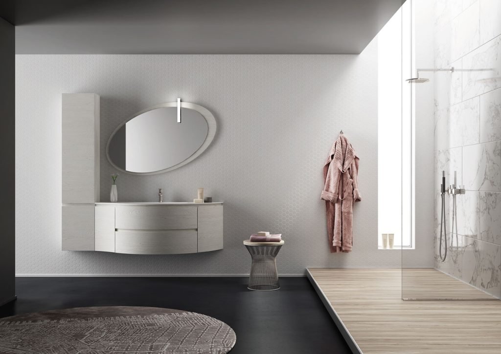 Mobile bagno curvo Legnobagno Freedom Curvo FC02