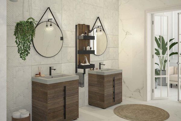 Mobile bagno in castagno Legnobagno Life 09